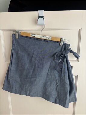 Zara blue wrap shorts